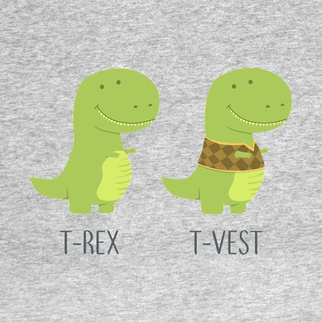 T-Rex vs T-Vest by AnishaCreations